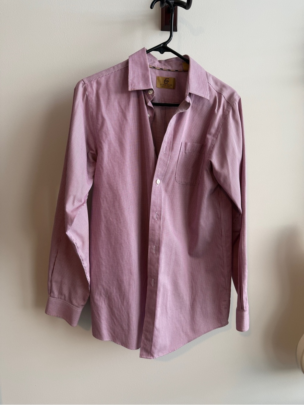 Men's Long-Sleeve Button-Down Shirt — Dusty Rose